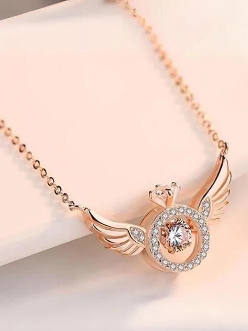 Elegant American Diamond Pendant With Chain