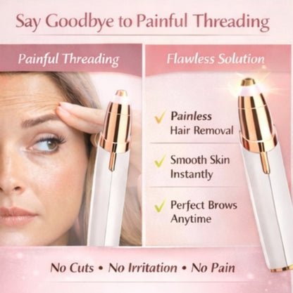 BrowGlow – Flawless Eyebrow Trimmer for Women | Painless Precision Shaping