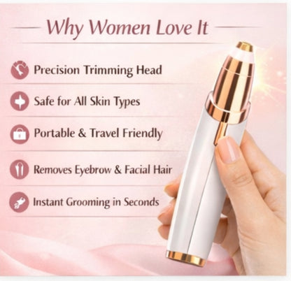 BrowGlow – Flawless Eyebrow Trimmer for Women | Painless Precision Shaping